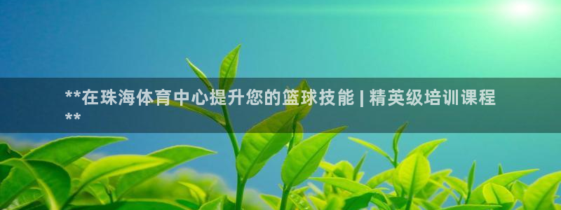 尊龙凯时官方网站下载：**在珠海体育中心提升您的篮球