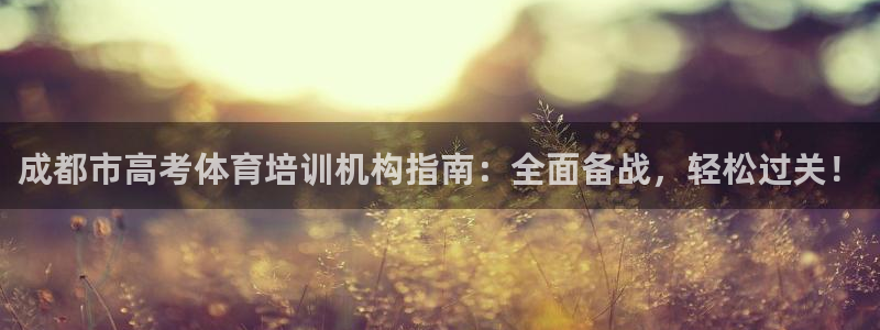 尊龙现在：成都市高考体育培训机构指南：全面备战，轻松
